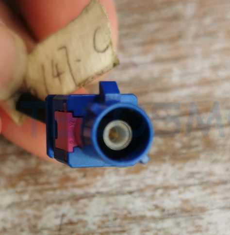 Car Connector For Data cable plug blue 1pin CT1-0062G