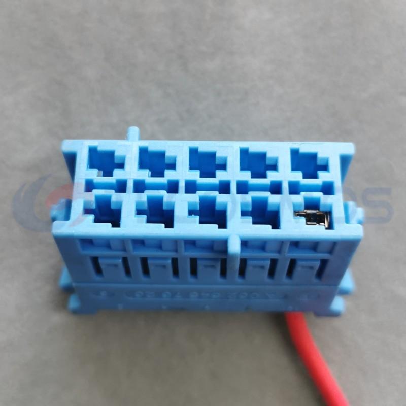 Car Connector For Mercedes A0525457626 Blue 10 Pins CT10-0016M-14