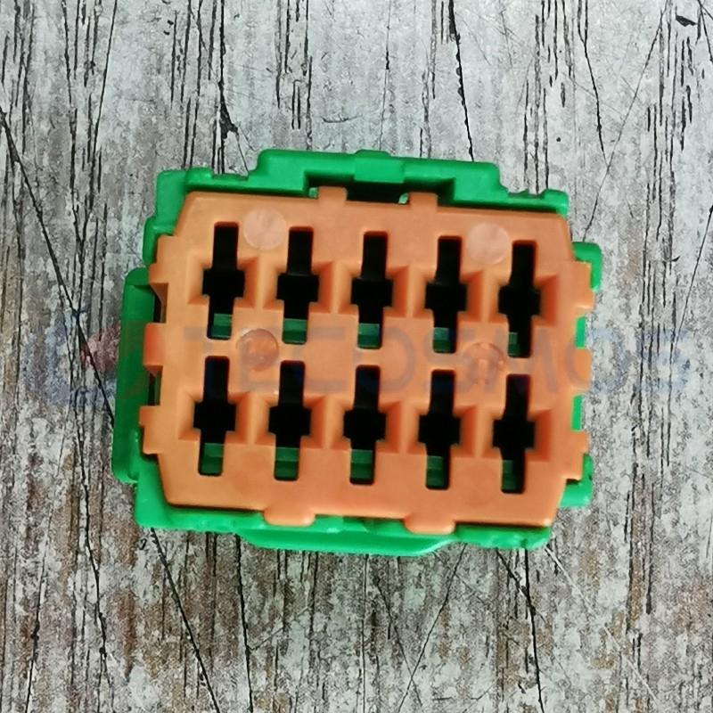Car Connector For Peugeot Green 10 Pins CT10-0106M-1