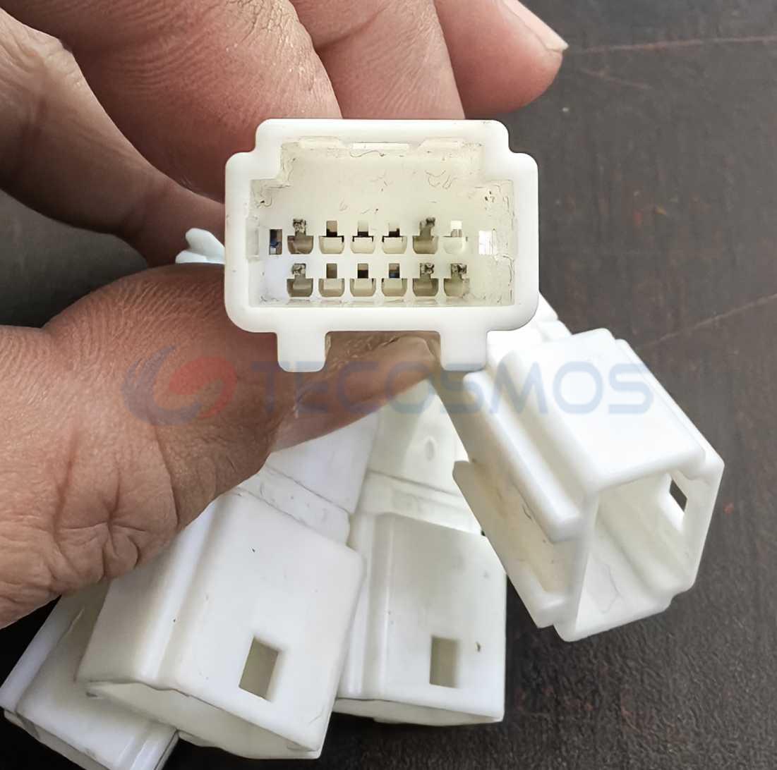 Car Connector For White plug male 12 pin CT12-0009G-1