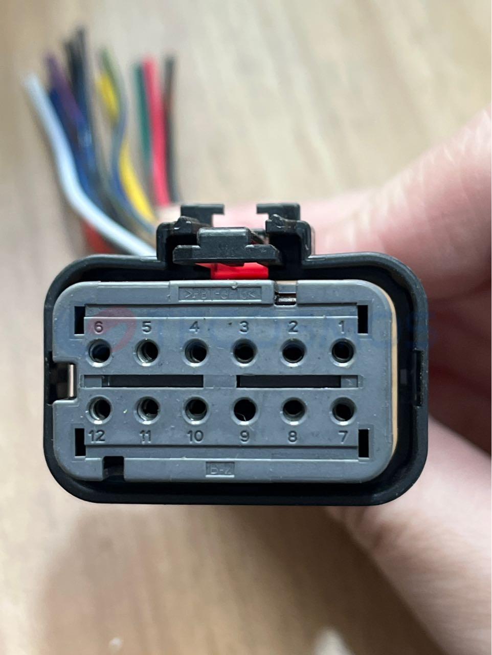 Car Connector For 12 pin plug CT12-0113M-2