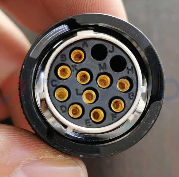 Car Connector For New Energy Amphenol 12P 12 Pins CT12-0118M-5