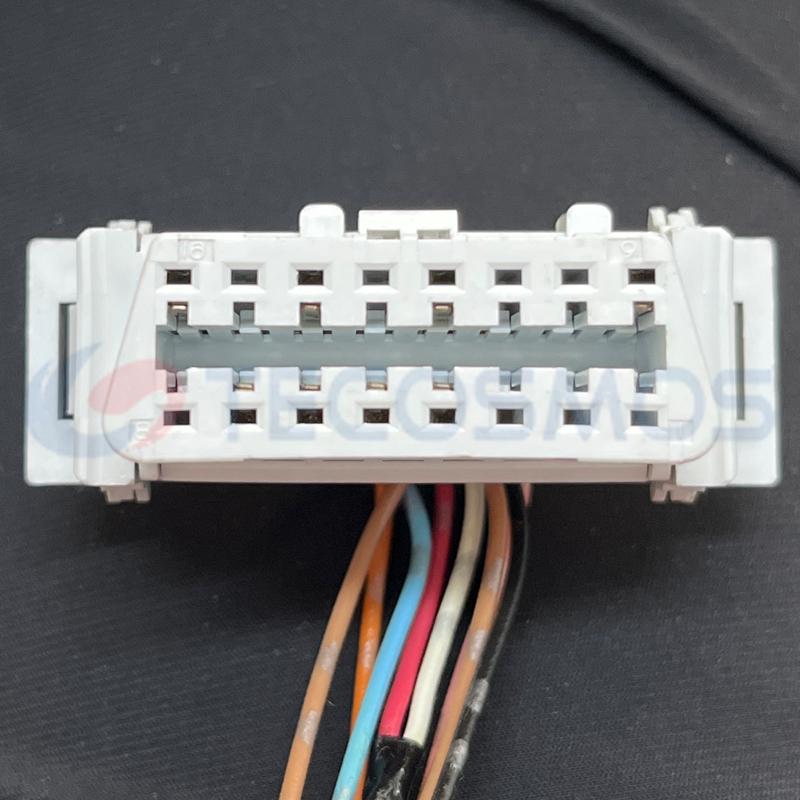 Car Connector For OBD plug white 16 pin CT16-0017M-14