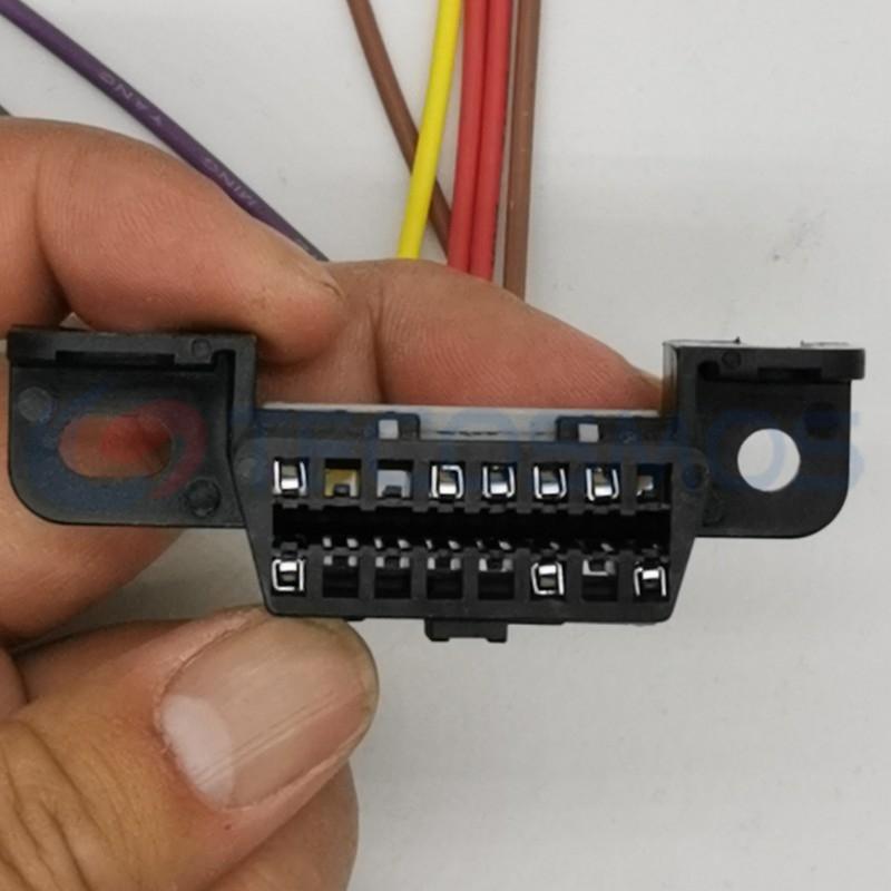 Car Connector For OBD with screw holes domestic 8-wire 16 pin CT16-0017M-5