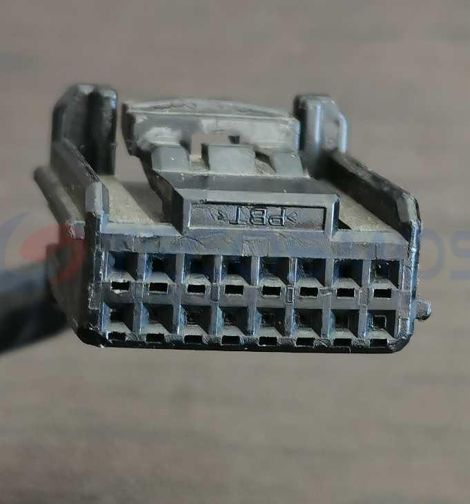 Car Connector For Toyota Black 16 Pins CT16-0045M-2