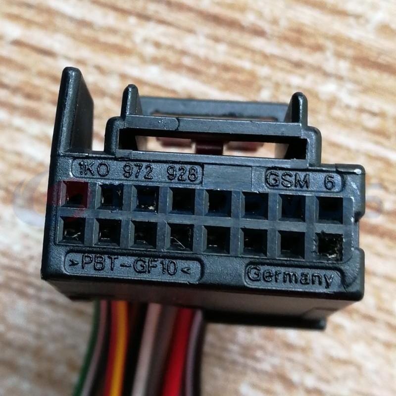 Car Connector For Volkswagen For audi Octavia reversing mirror 1K0972928 16 pin CT16-0056M