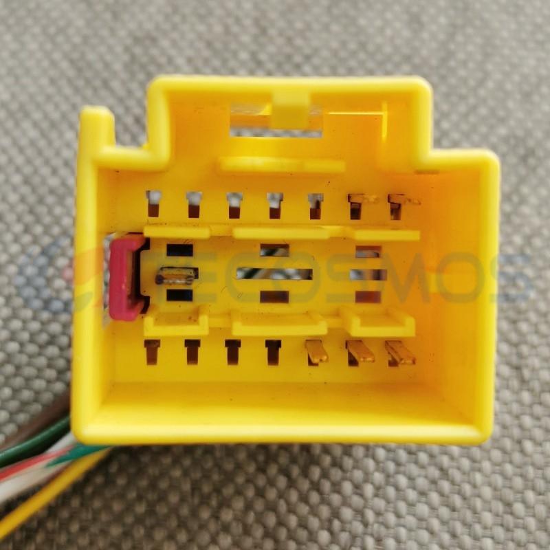 Car Connector For 4F0972575C Yellow 17 Pins CT17-0003G-5