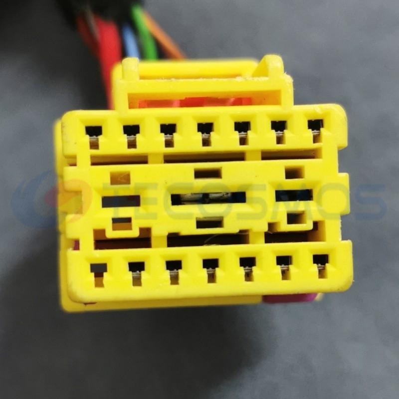 Car Connector For 4F0972483C Yellow 17 Pins CT17-0003M-5