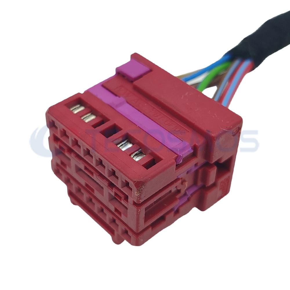 Car Connector For 8K0972483B Red 17 Pins CT17-0003M