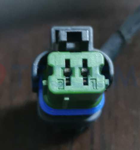 Car Connector For Black shell green core 2pin CT2-0032M-5