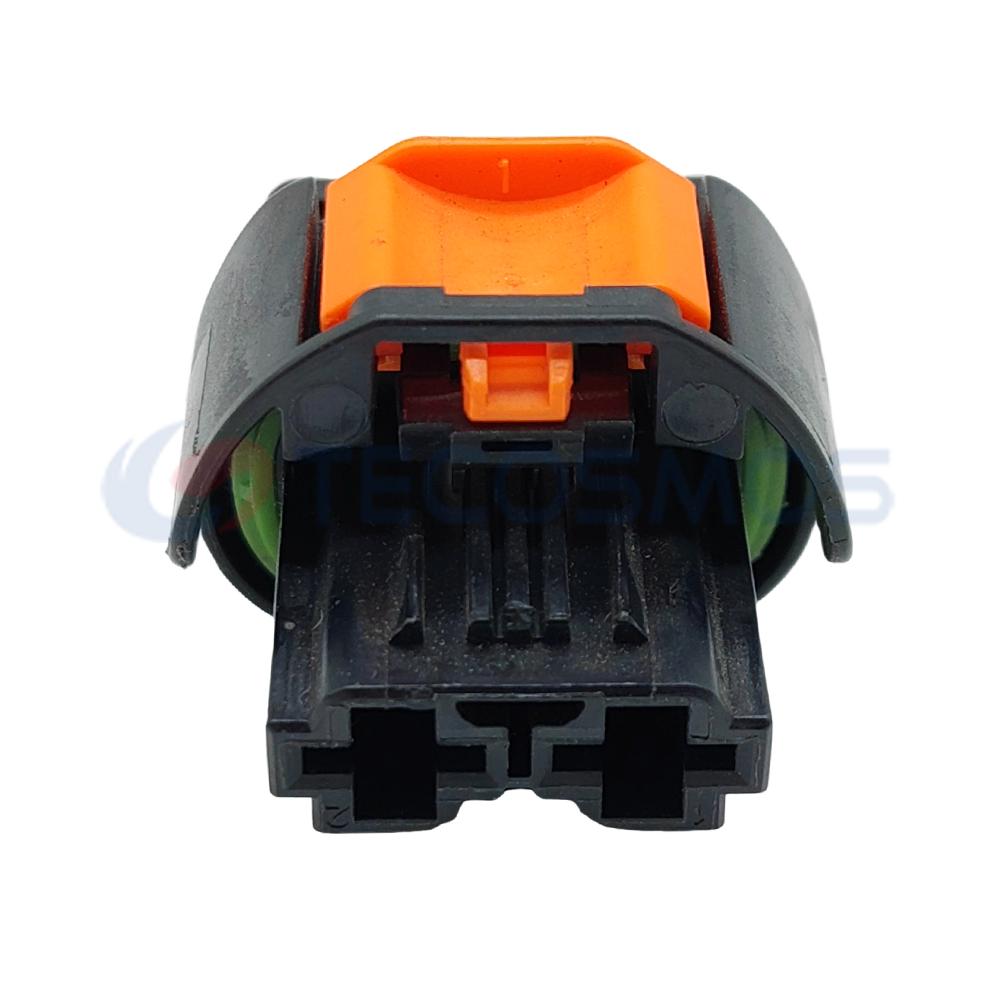 Car Connector For Peugeot Black Shell Orange Card 2pin CT2-0074M