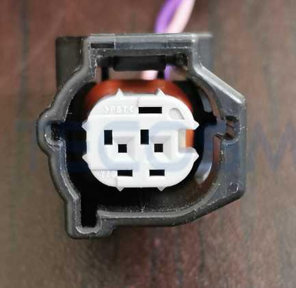 Car Connector For Black shell gray core slot upper left 2 pins CT2-0116M-2