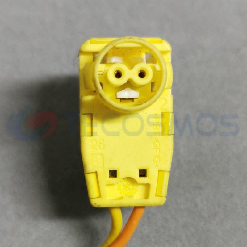 Car Connector For Airbag yellow white cover 2pin CT2-0149M-3