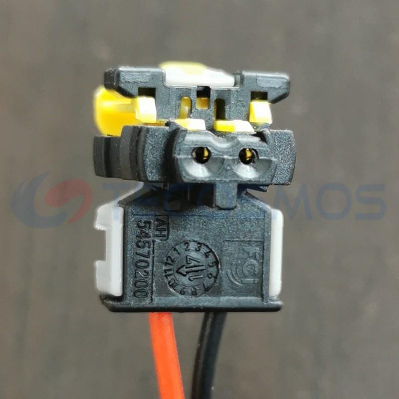 Car Connector For Black middle groove gray cover for airbag 2pin CT2-0161M-3