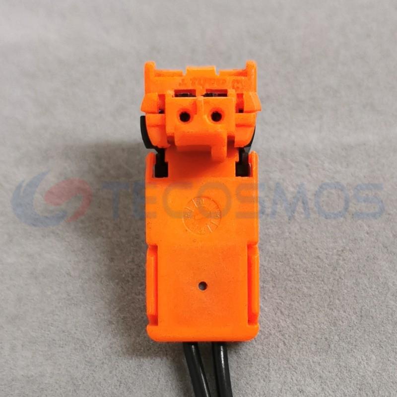 Car Connector For Nissan airbag plug orange long black cover 2pin CT2-0163M-1