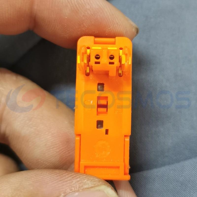 Car Connector For Airbag 4F0972571 Orange For audi logo 2pin CT2-0163M-5