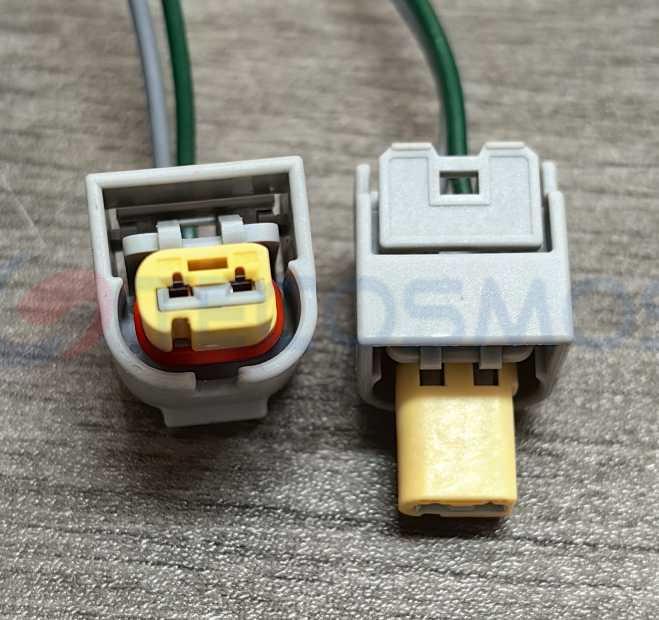 Car Connector For Delphi gray lower left slot shell short 2 Pins CT2-0279M-14