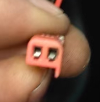 Car Connector For Modern airbag sensor plug orange 2pin CT2-0471M-2