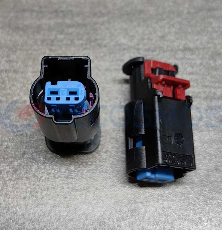 Car Connector For 4K1973702E non protruding blue core 2 pins CT2-0480M-5
