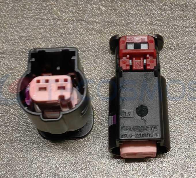 Car Connector For 4K1973702F Non protruding Pink Core 2 Pins CT2-0480M-6