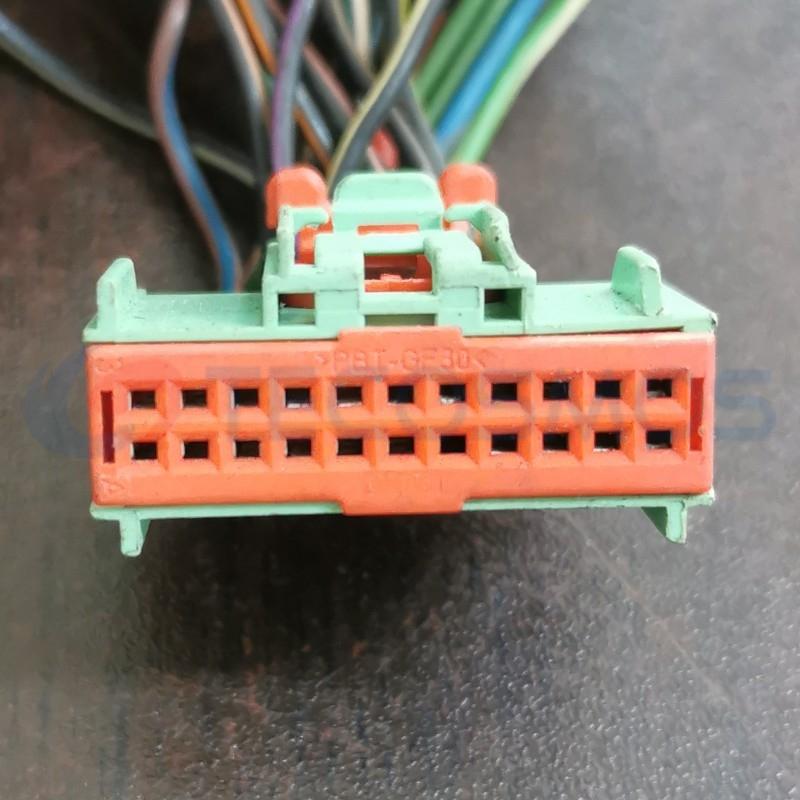 Car Connector For Jaguar door wiring harness green 22 pin CT22-0015M-2