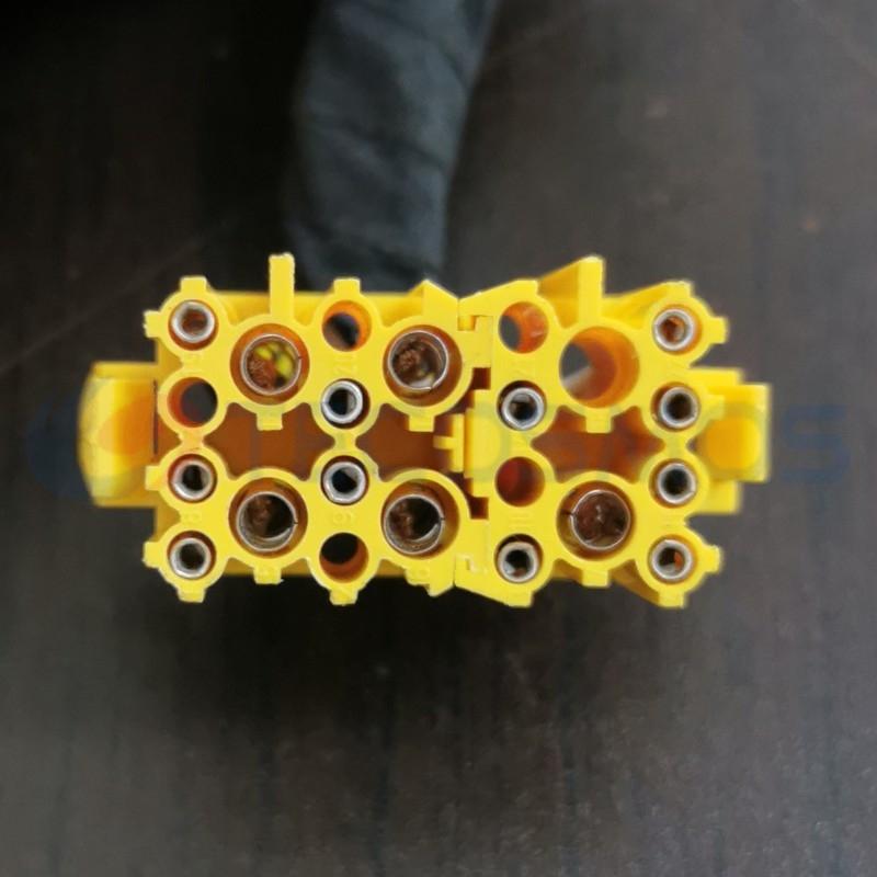Car Connector For Volkswagen For audi 171971971T S Yellow 22 Pins CT22-0038M