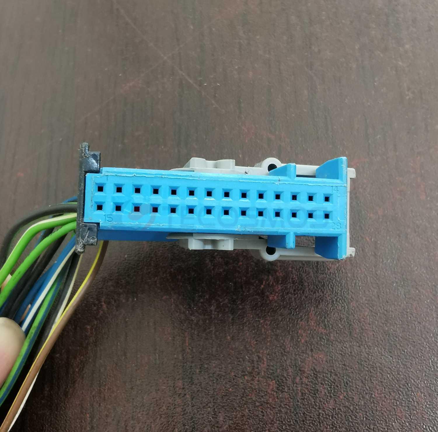 Car Connector For Mercedes A0025455883 Blue 28 Pins CT28-0009M-1