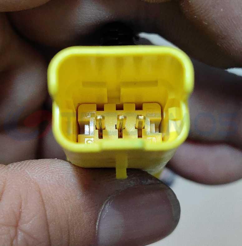 Car Connector For Peugeot Yellow 3 Pins CT3-0015M-3