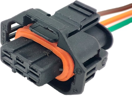 Car Connector For 3 Pins wide at top and narrow at bottom CT3-0082M-4