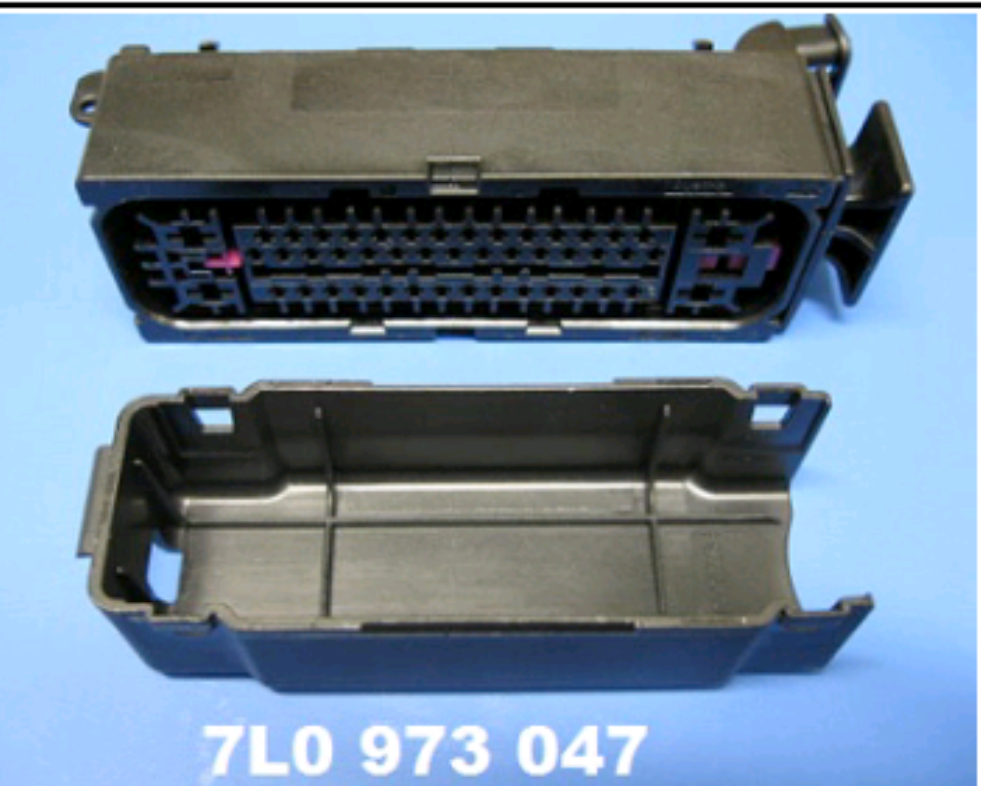 Car Connector For ABS pump 7L0973047 with different rear cover wires 6Q0973047 47 pin CT47-0001M-1