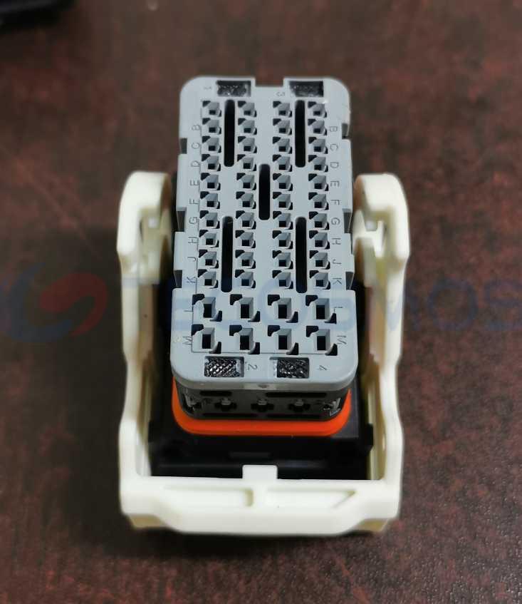 Car Connector For Computer board plug gray round hole white buckle 48 pin CT48-0009M-4