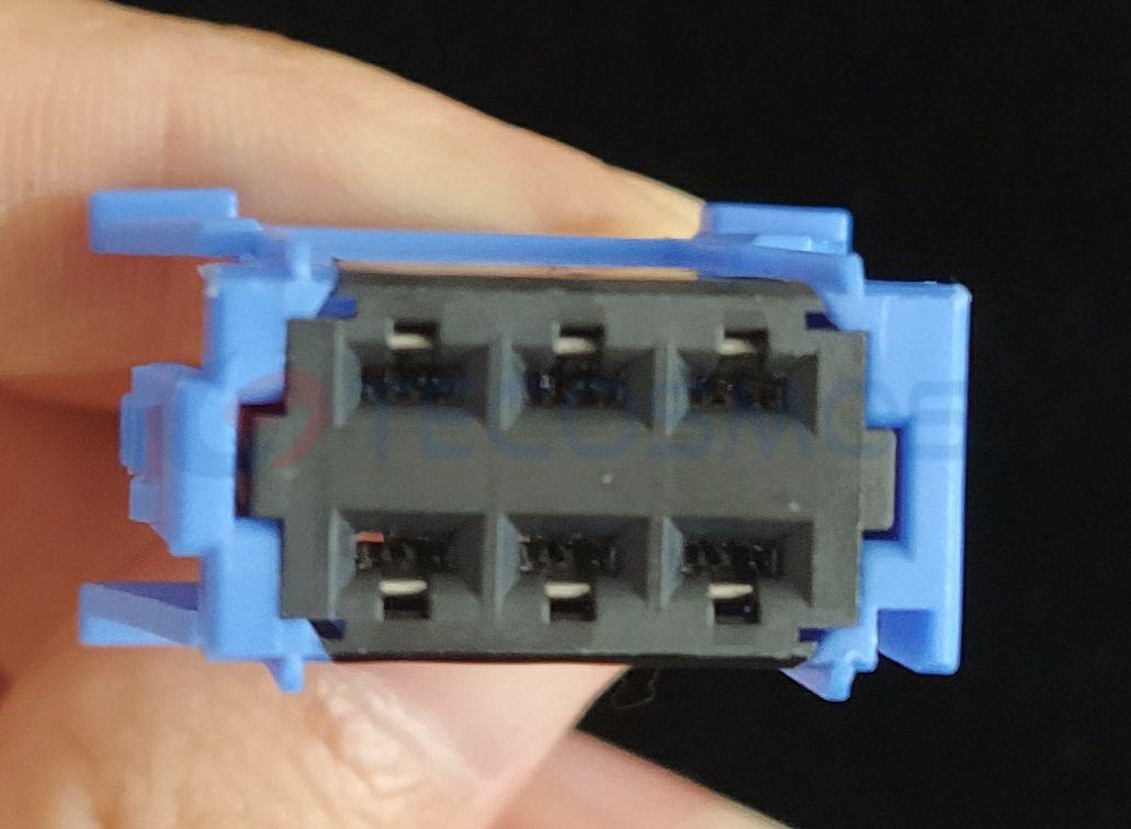 Car Connector For Peugeot blower resistor blue 6pin CT6-0017M-1