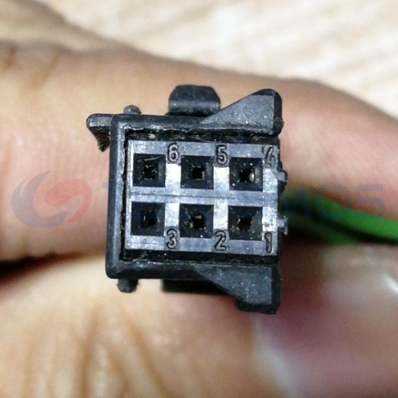 Car Connector For BMW white 6pin CT6-0068M-3