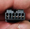 Car Connector For Air conditioning panel plug 6pin CT6-0163M