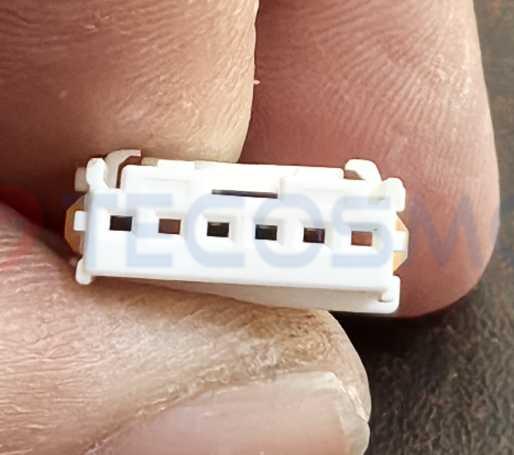 Car Connector For Lamp harness white plug 6P 6pin CT6-0258M