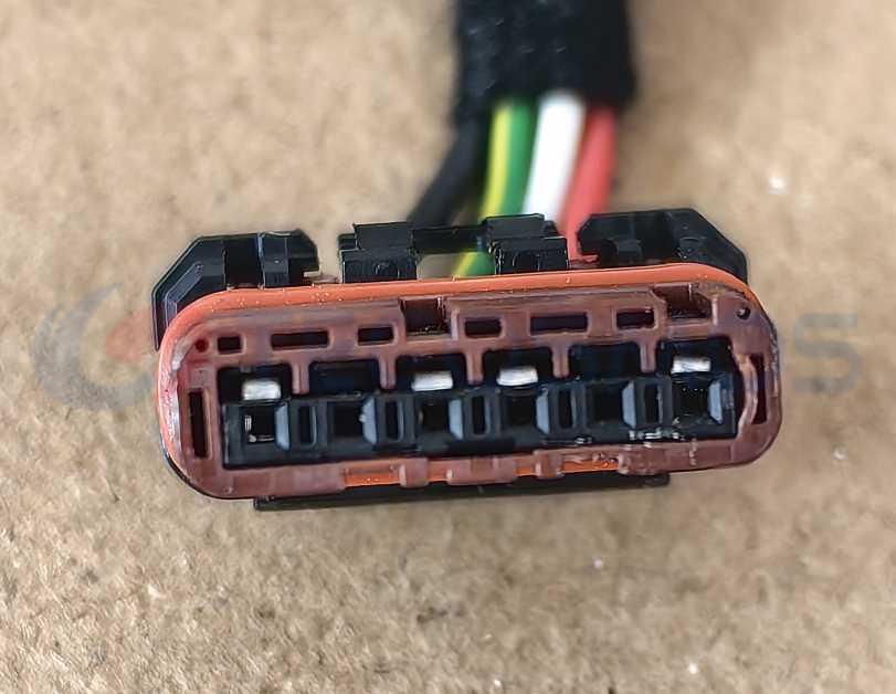 Car Connector For New energy battery pack plug brown 6pin CT6-0261M-1