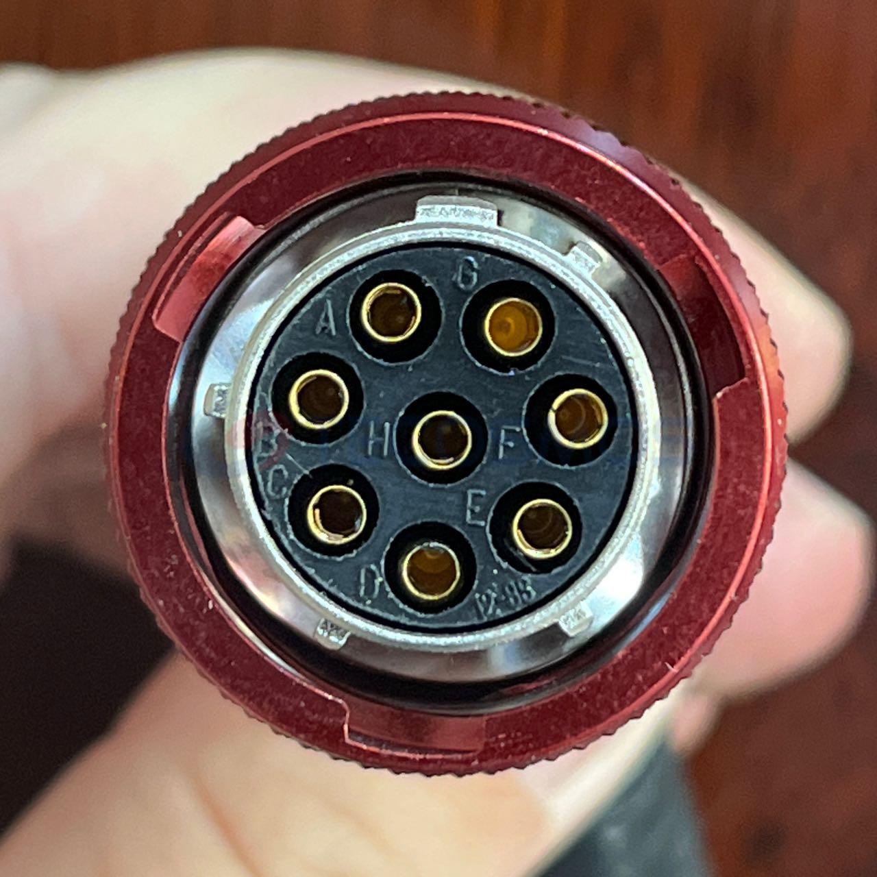 Car Connector For Round pin plug 8pin CT8-0201M-1