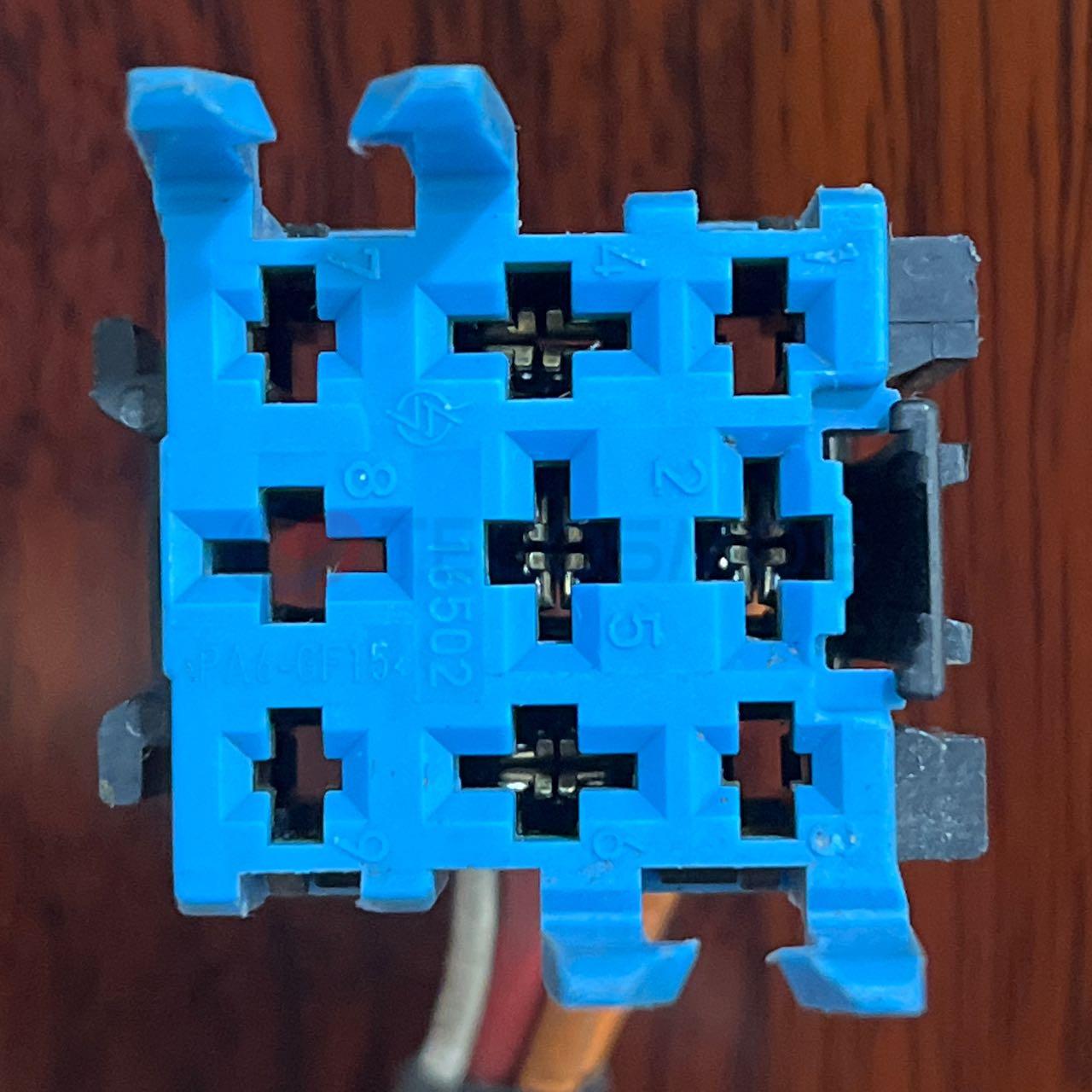 Car Connector For BMW Blue Relay For seat 9pin CT9-0024M